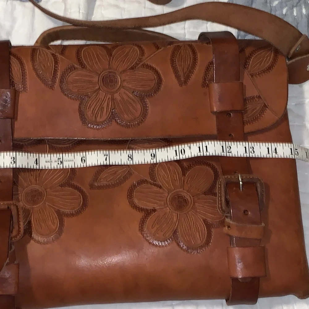 🇲🇽 Authentic Artisan Handmade Mexican Leather Embossed Briefcase 💼
